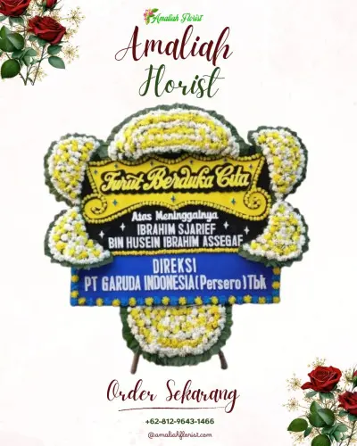 Papan Bunga Duka di Sedang